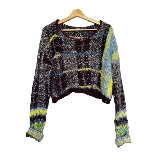 Free People NWT Plaid Sweater - Picture 2 of 6